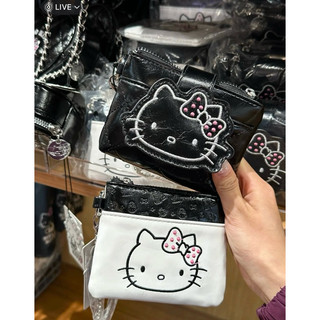 正品 三麗鷗Hello Kitty黑白簡約系列隨身包 卡包皮夾 零錢包