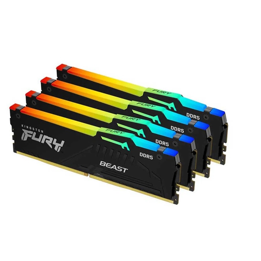Kingston FURY Beast DDR5 5200 32GBx4 KF552C40BBAK4-128 RGB 桌