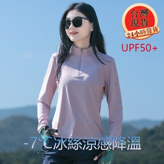 【臺灣現貨】防曬涼感排汗衫 排汗上衣 女生長袖上衣 吸汗服 運動速乾衣 薄款運動速乾衣 彈力吸濕排汗 排汗衣 運動上衣