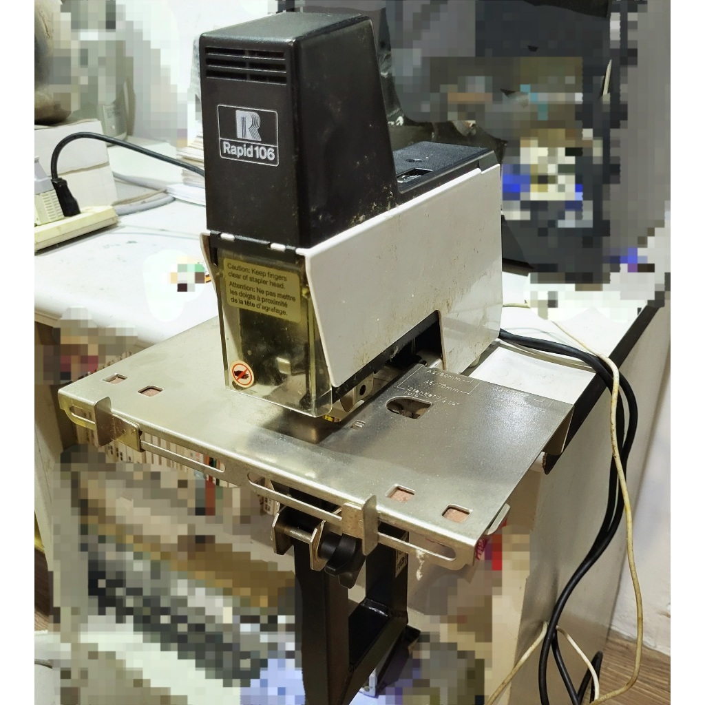 【二手】瑞典 電動騎馬釘 rapid 106｜電動訂書機 (平釘/騎馬釘) 40張｜裝訂機