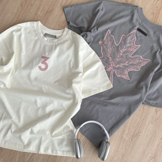 【FJstore】INNERSECT三生萬物 後背楓葉款 短T 短踢 寬鬆 落肩 圓領 短袖上衣 男生短袖 女上衣 情侶