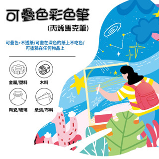 SUCCESS 成功 可疊色 彩色筆 丙烯馬克筆 12色 18色 24色 1268 陶瓷 玻璃 布料 木料【金玉堂文具】
