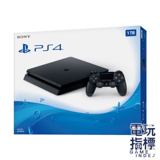 【電玩指標】十倍蝦幣 PS PS4 SLIM 主機 臺灣公司貨 光碟機版 黑色主機 1TB 薄型 輕巧 一年保固 索尼