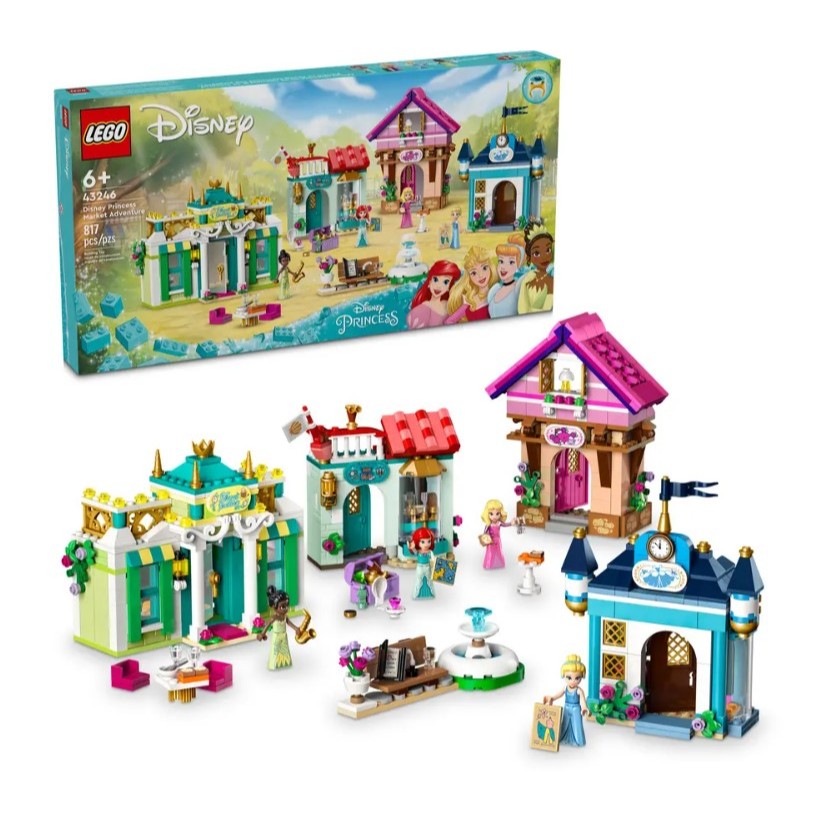 【小天使玩具團購】（現貨）LEGO 43246 迪士尼公主市集大冒險