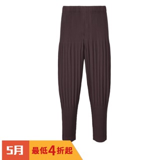 (限時全新特價!) HOMME PLISSE焦棕色燈籠褲/長褲 2號 ISSEY MIYAKE 三宅一生 專櫃正品