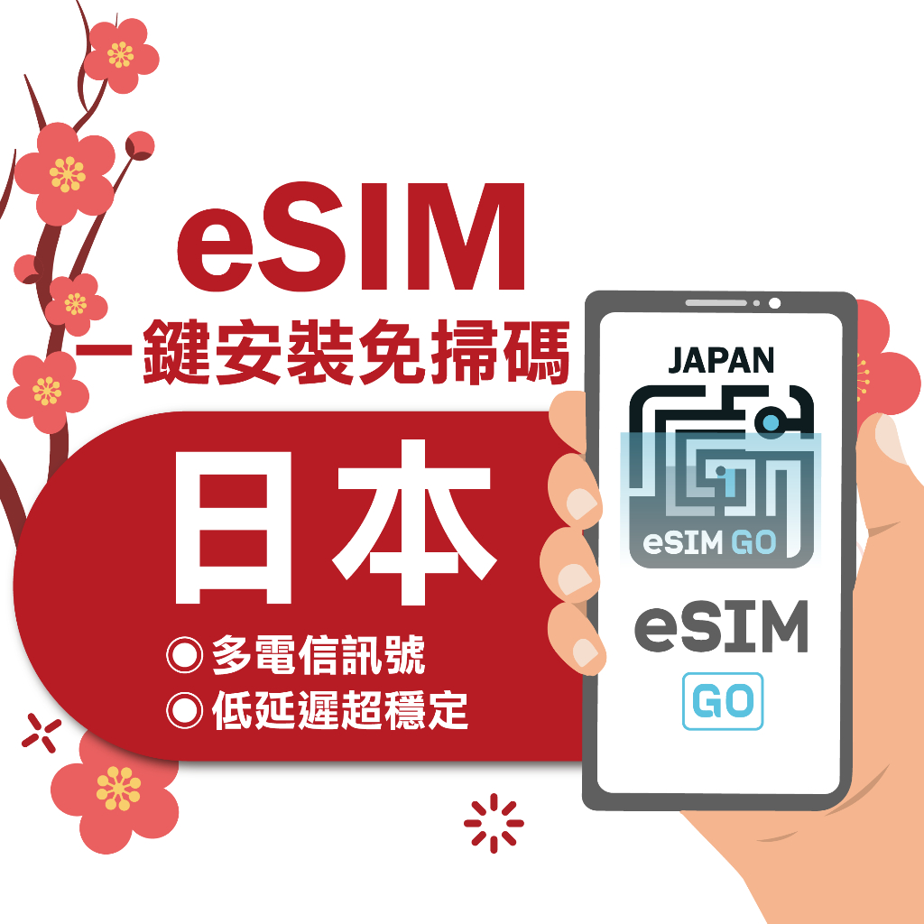 【eSIMGO】日本eSIM｜原生網路 24H自動發貨五分鐘取件  網卡 沖繩 北海道esim esim日本 吃到飽