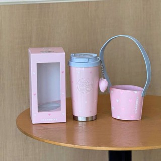 Starbucks官方正品！星巴克杯子2025夏星動告白473ml粉色隨行杯配杯套咖啡杯果汁珍奶茶奶昔茶水杯