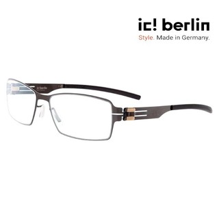 【ic! berlin】Gilbert T. Large Gun Metal 德國薄鋼眼鏡 公司貨 台南 時代眼鏡