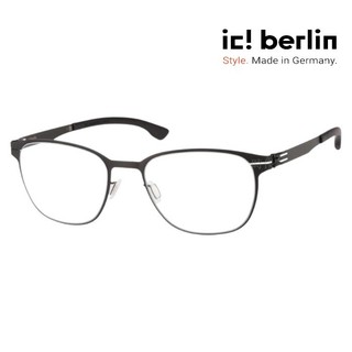 【ic! berlin】Luka Black 德國薄鋼眼鏡 公司貨 台南 時代眼鏡 蔡司優視力專家