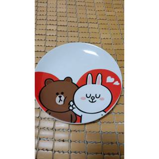 全新絕版 熊大兔兔款 LINE FRIENDS 聯名餐盤 盤子 餐具 陶瓷盤 造型餐盤 高露潔