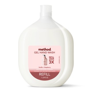 Method美則金緻洗手乳 – 玫瑰金 (香草覆盆子) 1000ml 抗菌 護手 美國認證 草本 植萃精油 滋潤不