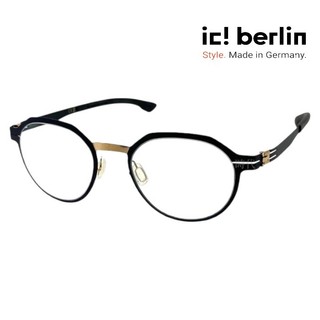 【ic! berlin】Xavier V. Matt Black/Rose Gold 德國薄鋼眼鏡 公司貨 台南時代