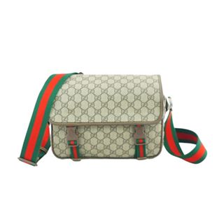 Gucci 760123 GG MESSENGER BAG 咖啡色 郵差包 斜揹包 肩揹包(附entrupy正品證)