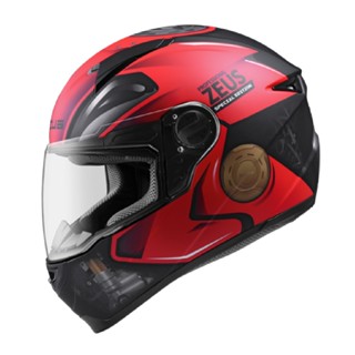 ZEUS 瑞獅 ZS-811 AL39 彩繪 消光黑/紅 全罩式 通風透氣 輕量化 安全帽