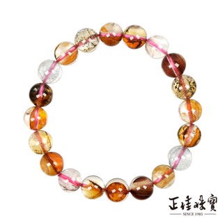 【正佳珠寶】小樹膠花水晶 高品玉化小樹水晶 9.4-9.8mm 小樹膠花手珠