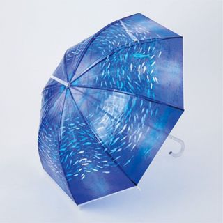 【yinhao】YOU+MORE!｜ 沙丁魚龍捲風的透明傘 雨傘 水族館傘 透明傘 透明名古屋水族館傘