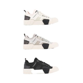 PALLADIUM ACE CITY SHELL LO2N 鑽石菱紋底鬆餅鞋 黑白灰 帆布 休閒鞋 男女鞋【74452】