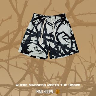 MADHOOPS 經典荊棘 短褲 跑步褲 健身褲 藍球褲 美式 運動短褲 男生短褲 透氣 排汗 臺中現貨