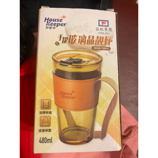妙管家 HouseKeeper 手提玻璃晶靚杯480ml 玻璃杯