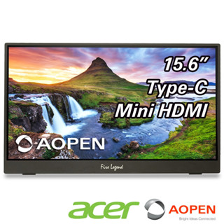 Aopen 16PM1Q J 可攜式雙螢幕 (15.6型/FHD/Mini HDMI/Type-C/喇叭/IPS)