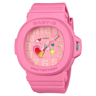CASIO卡西歐 BGA-10系列 BGA-10-4A 變色的心形指標腕錶 粉 42.1mm