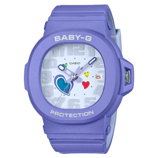 CASIO卡西歐 BGA-10系列 BGA-10-6A 變色的心形指標腕錶 紫 42.1mm