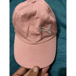 二手 古著 Puma 淡粉 老帽 棒球帽 cap 帽 帽子