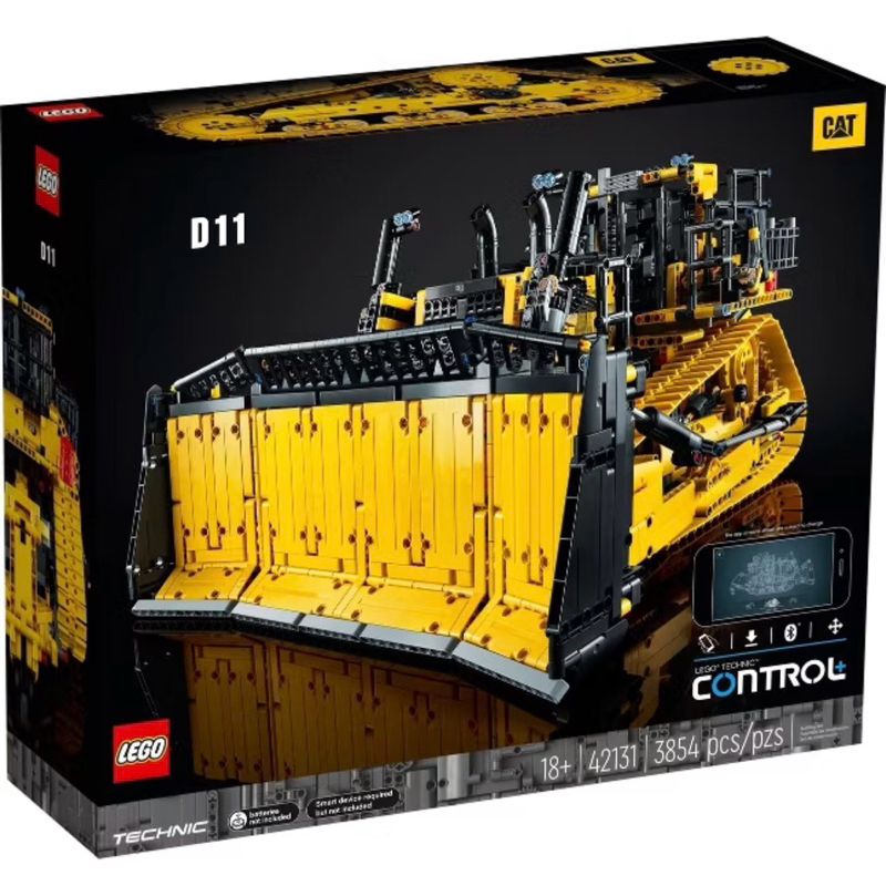 ［盒損］正版LEGO Technic系列 42131 動力卡特彼勒D11 遙控推土機