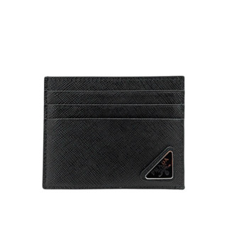 Prada 2MC223 Saffiano 皮革名片信用卡夾/卡包 黑色 全新 正品保證