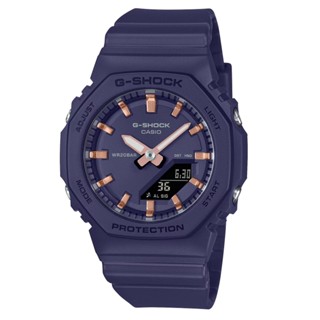 CASIO 卡西歐(GMA-P2100M-2A) G-SHOCK WOMEN 八角形 玫瑰金時標 海軍藍 雙顯錶 女錶
