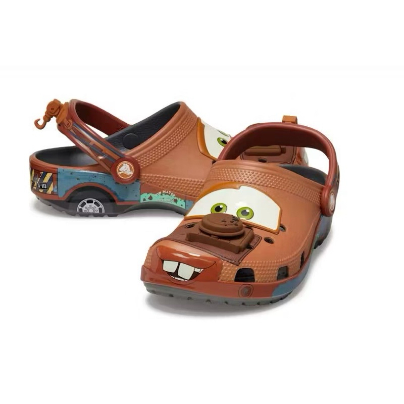 在台現貨 迪士尼 卡駱馳 crocs X閃電麥坤 汽車總動員 Crocs 麥坤 Cars 聯名 洞洞鞋 露營 膠鞋