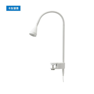 二手 IKEA Led壁燈/夾式聚光燈, 白色 桌燈
