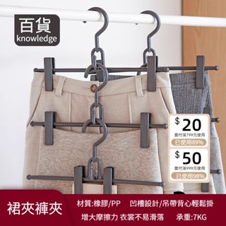 【嘉義發貨】 褲架 衣架 2個 / 組 掛衣架 吊衣架 褲夾衣架 曬衣架 無痕衣架 多功能衣架 收納 曬衣夾 褲夾