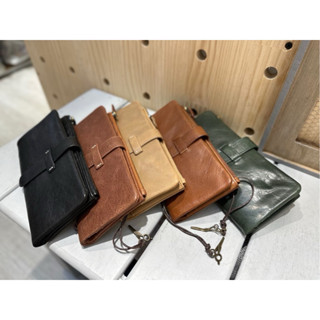 🔥 現貨【🇰🇷 Tanned】【保固】|韓國 質感超好的插扣復古長夾👜正韓 真皮系列 牛皮皮革 復古風 錢包 卡片夾