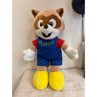 二手🇰🇷韓國樂天世界 爾樂天樂園 LOTTY 公仔 玩偶 娃娃 復古 懷舊 吉祥物33公分 12吋