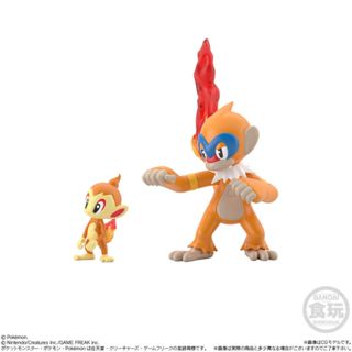 【小妻玩玩具】 10月 預購 日版 萬代 BANDAI 盒玩 (仮) 20 寶可夢 神奧地區 小火焰猴&猛火猴 0610