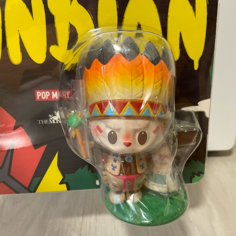 POPMART 泡泡瑪特 拉布布 LABUBU 吊卡 印地安人 手辦 公仔