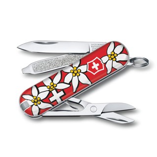 VICTORINOX 瑞士維氏 迷你7用盒裝瑞士刀 瑞士國花 (0.6223.840)