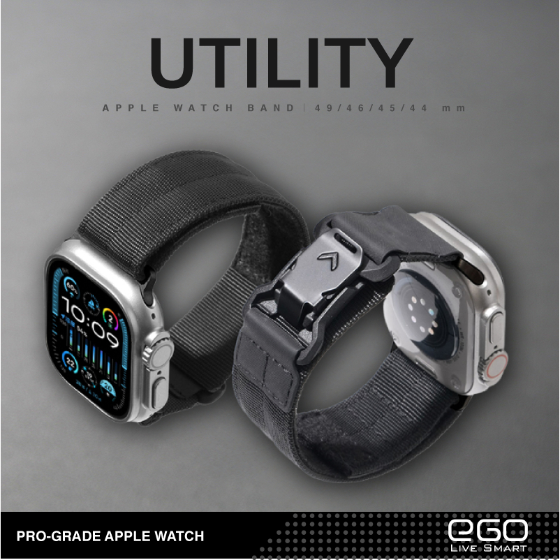 Apple Watch 越野機能快扣磁吸尼龍錶帶 11 10 9 SE Ultra 49 46 45 44 40 錶帶