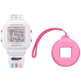 CASIO 卡西歐 BABY-G +PLUS x 飛天小女警 限量聯名 復古畫素動畫數位手錶 BGD-10KPP-7