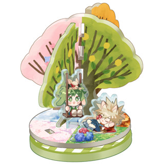 十傑勝出自組版森林小木屋_四季旋轉立牌