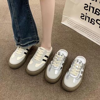榮榮鞋坊 【現貨免等 專櫃品質】 小白鞋女 休閒帆布鞋 增高老爹鞋 懶人樂福鞋 韓系運動鞋 百搭工作鞋 6752