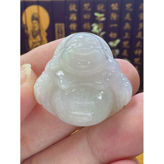 天然翡翠A貨-可愛歡喜彌勒佛 商品編號060104