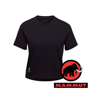 【MAMMUT 長毛象】Massone女短版圓領短袖棉T恤『黑』1017-05180