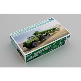 【喵喵模型坊】TRUMPETER 1/35 蘇聯 ZIL-131V 牽引車含2T3M1拖車與8K14導彈 (01081)