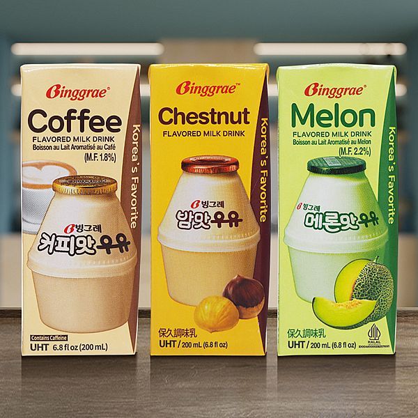 Binggrae 保久調味乳 (200ml) 好市多 熱銷 哈密瓜 栗子 咖啡 韓國 牛奶【小三美日】DS026317