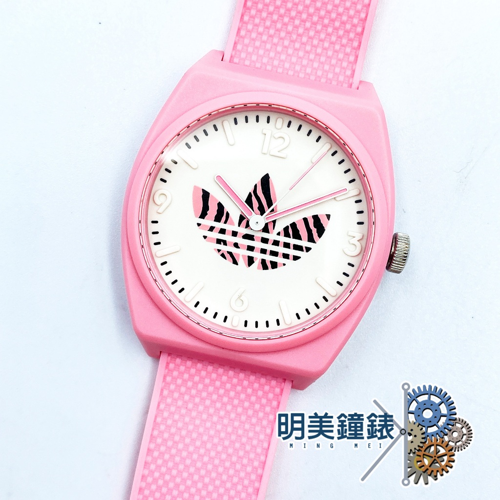 ADIDAS 愛迪達/PROJECT TWO GRFX/ AOST23553(粉) /經典簡約腕錶/明美鐘錶眼鏡