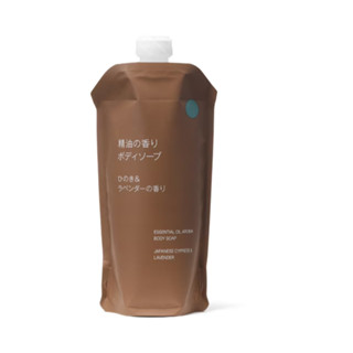 【日本代購】無印良品 精油香氛沐浴乳 檜木&薰衣草香 (補充包)