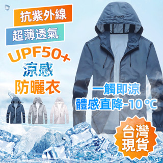 【臺灣現貨 蝦皮最低價】防曬外套男 冰絲涼感抗UV 超薄透氣防潑水 戶外沙灘騎行登山 防風情侶款皮膚衣 大碼M-4XL