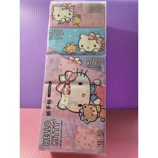 三麗鷗 正版授權 Hello Kitty 凱蒂貓 紙手帕 面紙 三層柔韌細緻 15包裝